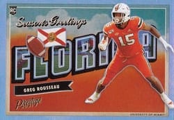 2021 Panini Prestige Seasons Greetings Greg Rousseau #SG-17 card