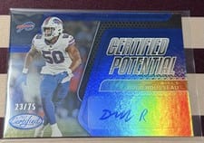2022 Panini Certified Certified Potential Signatures Greg Rousseau #CPS-GR card