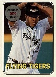 2018 Topps Heritage Minor League Base Set Greg Soto #143 card
