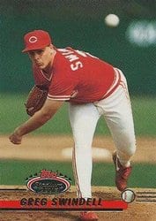 1993 Stadium Club Base Set Greg Swindell #165 card