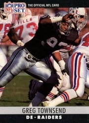 1990 Pro Set Base Set Greg Townsend #158 card