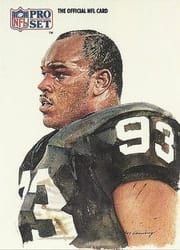 1991 Pro Set Base Set Greg Townsend #418 card