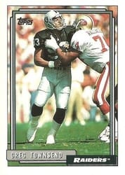 1992 Topps Base Set Greg Townsend #425 card