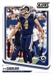 2018 Score Base Set Greg Zuerlein #175 card