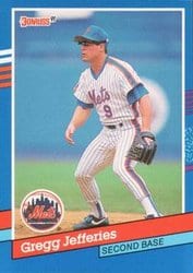 1991 Donruss Base Set Gregg Jefferies #79 card