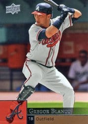 2009 Upper Deck Base Set Gregor Blanco #525 card