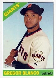 2015 Topps Heritage Base Set Gregor Blanco #313 card