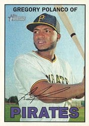 2016 Topps Heritage Base Set Gregory Polanco #10 card
