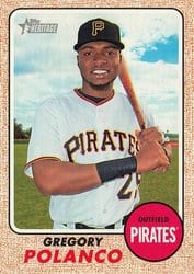 2017 Topps Heritage Base Set Gregory Polanco #467 card