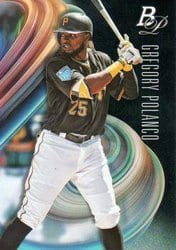 2018 Bowman Platinum Base Set Gregory Polanco #56 card