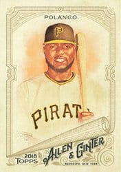 2018 Topps Allen & Ginter Base Set Gregory Polanco #314 card