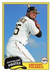 2018 Topps Archives Base Set Gregory Polanco #296 card