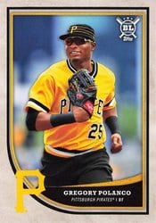 2018 Topps Big League Base Set Gregory Polanco #35 card