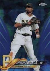 2018 Topps Chrome Sapphire Edition Base Set Gregory Polanco #201 card