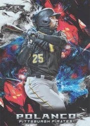 2018 Topps Fire Base Set Gregory Polanco #121 card