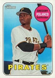 2018 Topps Heritage Base Set Gregory Polanco #44 card