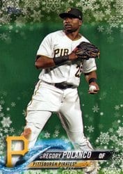 2018 Topps Holiday Base Set Gregory Polanco #HMW193 card
