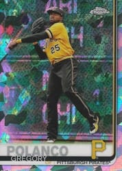 2019 Topps Chrome Sapphire Edition Base Set Gregory Polanco #198 card