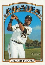 2021 Topps Heritage Base Set Gregory Polanco #371 card