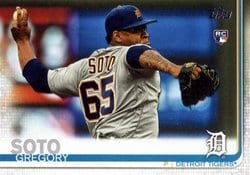 2019 Topps Update Base Set Gregory Soto #US94 card