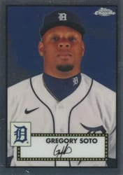 2021 Topps Chrome Platinum Anniversary Base Set Gregory Soto #390 card