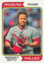 2023 Topps Heritage Base Set Gregory Soto #504 card