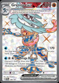 2024 Twilight Masquerade Greninja ex #198 card