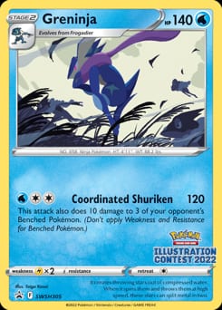 SWSH Black Star Promos Greninja #SWSH305 card