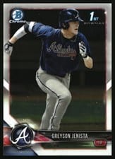 2018 Bowman Draft Greyson Jenista Chrome #BDC-31 card