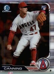 2019 Bowman Chrome Base Set Griffin Canning #45 card