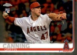 2019 Topps Chrome Update Base Set Griffin Canning #65 card
