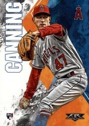 2019 Topps Fire Base Set Griffin Canning #35 card