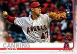 2019 Topps Update Base Set Griffin Canning #US34 card