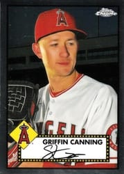 2021 Topps Chrome Platinum Anniversary Base Set Griffin Canning #468 card