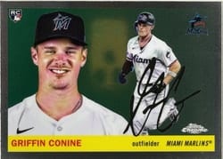 2025 Topps Chrome Platinum Base Set Griffin Conine #262 card