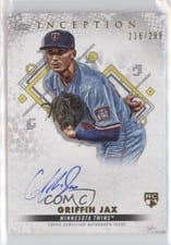 2022 Topps Inception Rookies and Emerging Stars Autographs Griffin Jax #BRES-GJ card