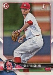 2018 Bowman Draft Base Set Griffin Roberts #BD-137 card