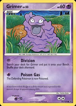 Platinum Grimer #75 card