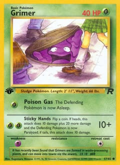 Team Rocket Grimer #57 card
