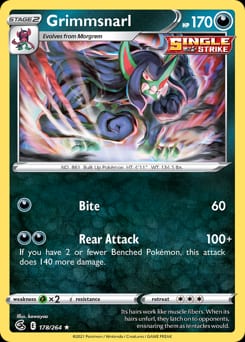 Fusion Strike Grimmsnarl #178 card
