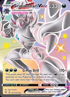 Shining Fates Shiny Vault Grimmsnarl VMAX #SV117 card