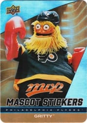 2025-26 Upper Deck MVP Mascot Stickers Gritty #MS-19 card