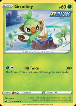 Chilling Reign Grookey #16 card