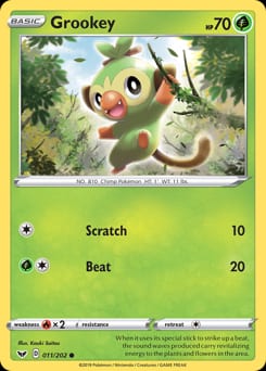 Sword & Shield Grookey #11 card