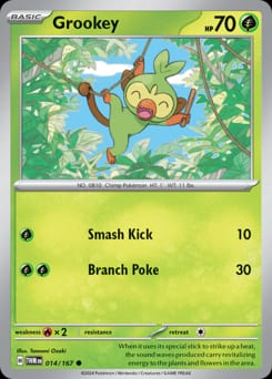 Twilight Masquerade Grookey #14 card