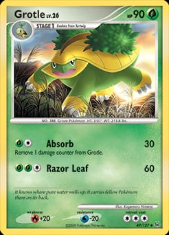 Platinum Grotle #49 card
