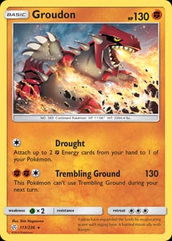 Cosmic Eclipse Groudon #113 card