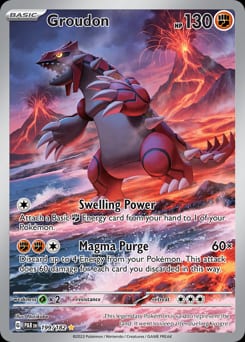 Paradox Rift Groudon #199 card