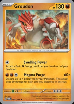 Paradox Rift Groudon #93 card