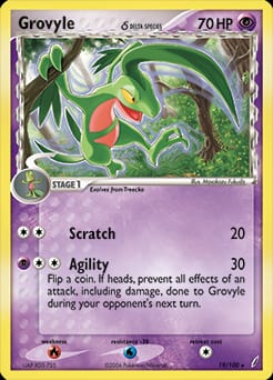 2006 Crystal Guardians Grovyle δ #19 card